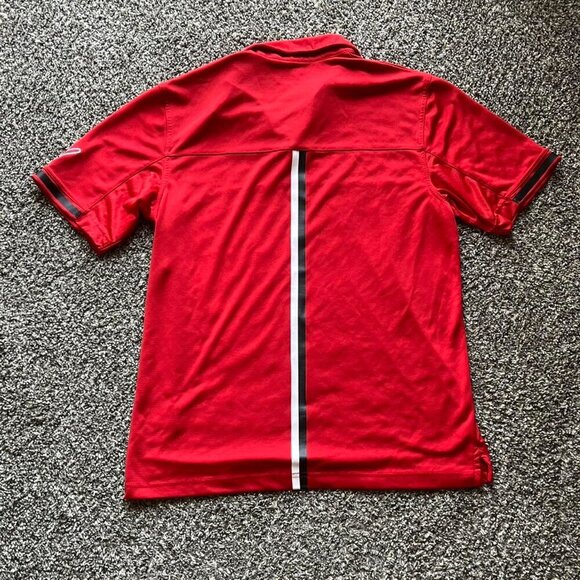Red Callaway Opti Dry Golf Polo Shirt, Men's large short sleeve polo - Picture 4 of 6